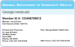 Georgia Medicaid Card