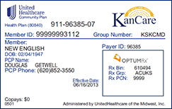 KanCare ID Card Front