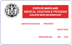 Maryland QMB Medicaid Card