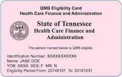 Tennessee QMB Medicaid Card
