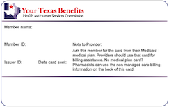Texas Medicaid Card